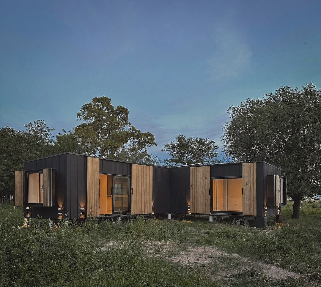 Modelo Katerra Atlas Housing en el bosque