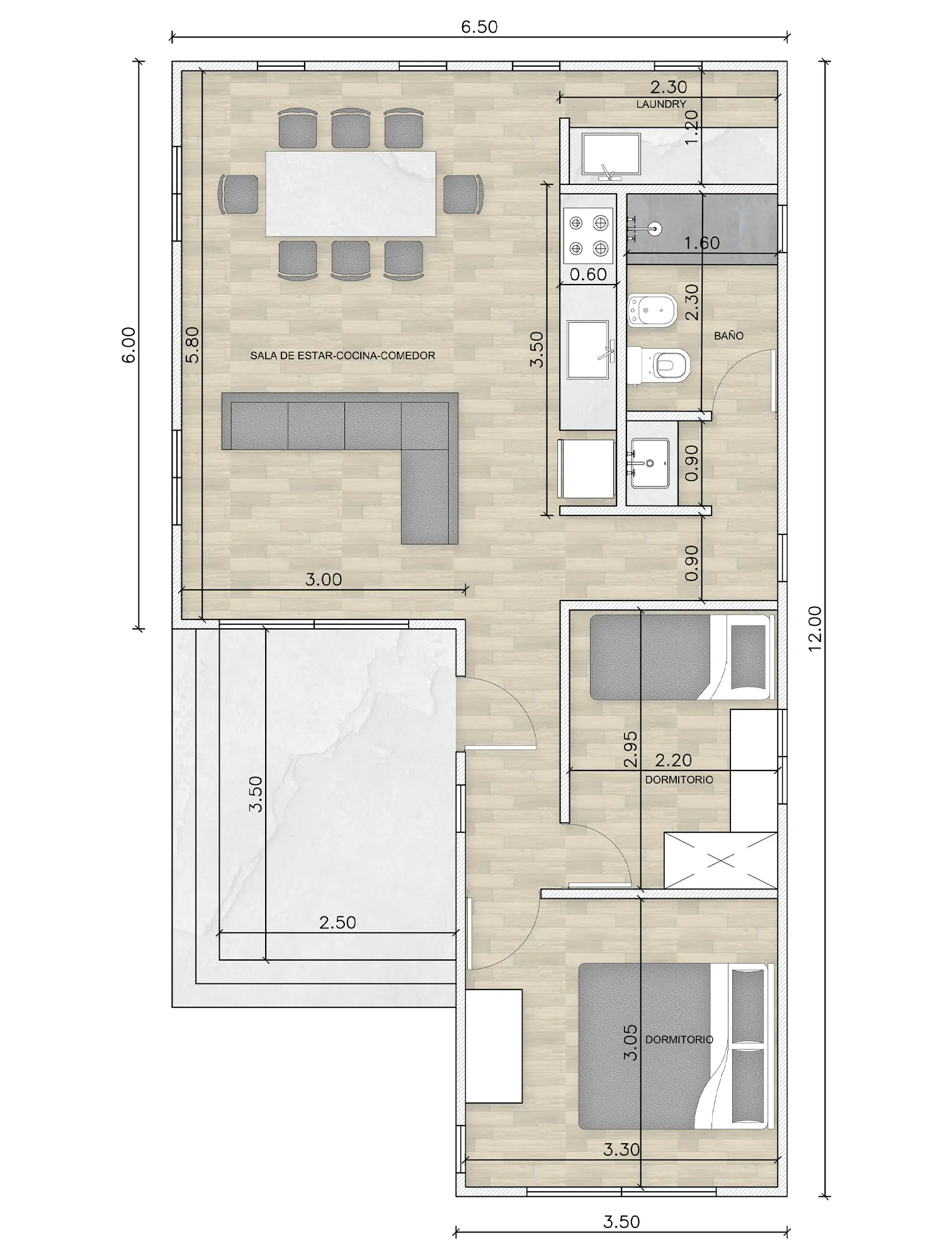 Plano de planta modelos Upscala