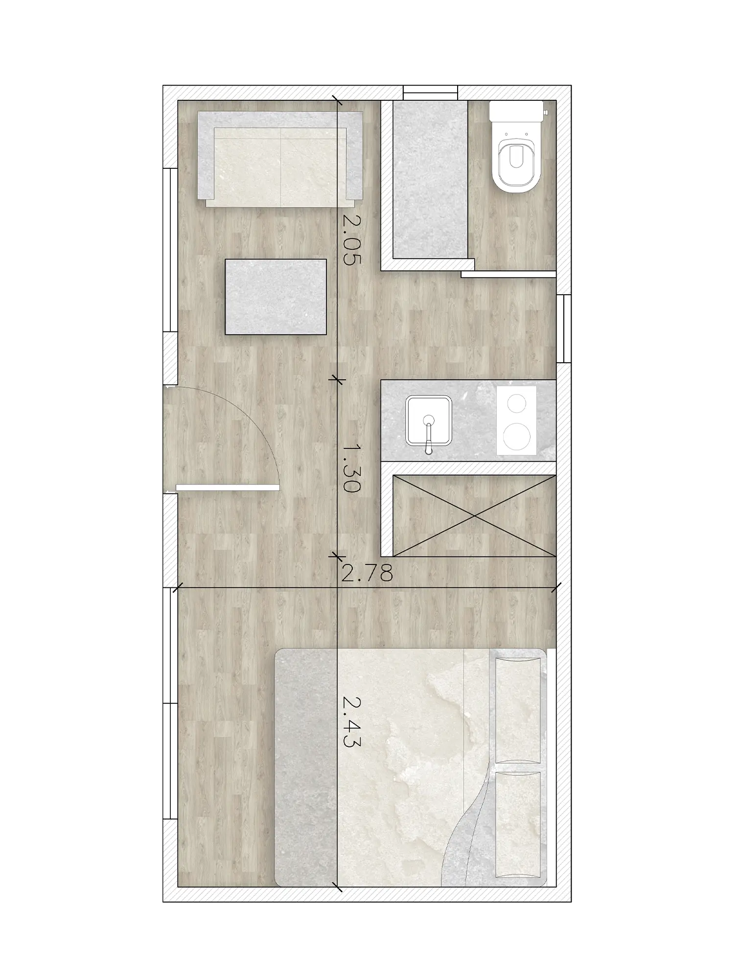 Plano de planta modelos Upscala