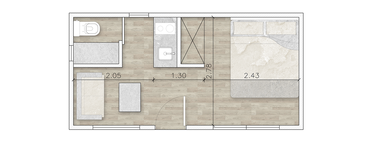 Plano de planta modelos Upscala
