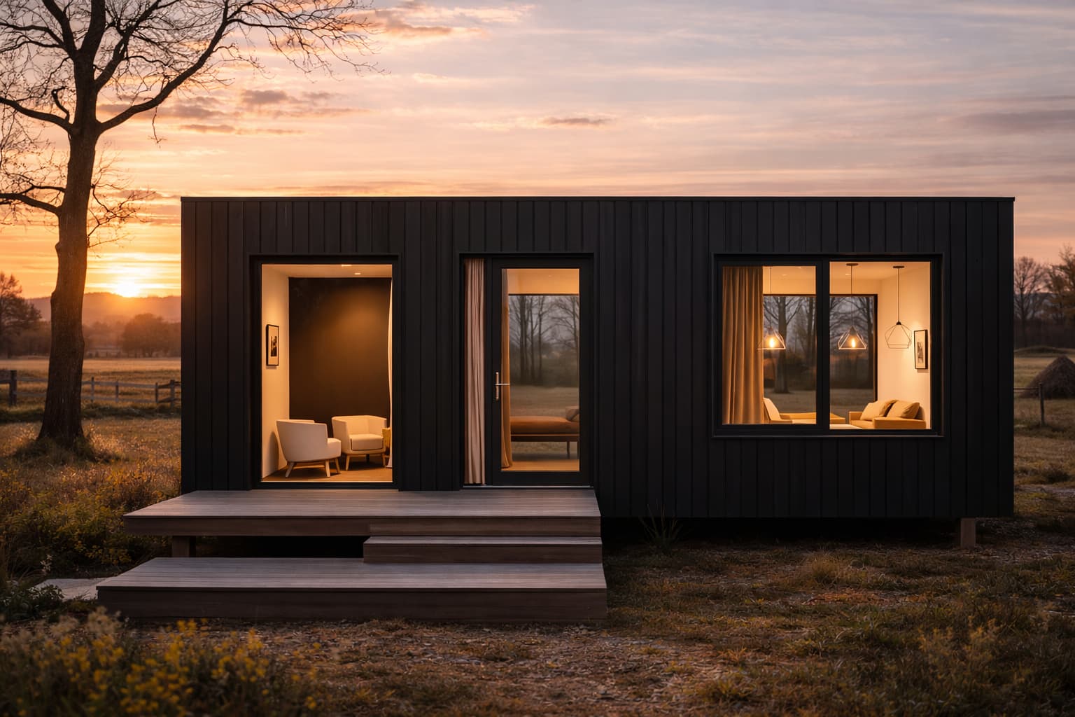 Modelo Montana – Casa modular compacta 18 m² – Atlas Housing